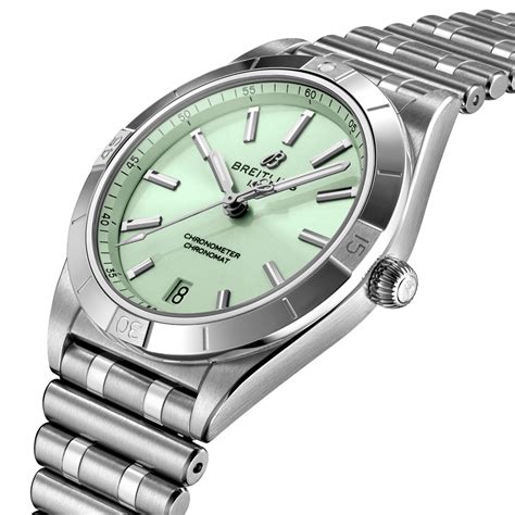 breitling chronomat 36 green|More.